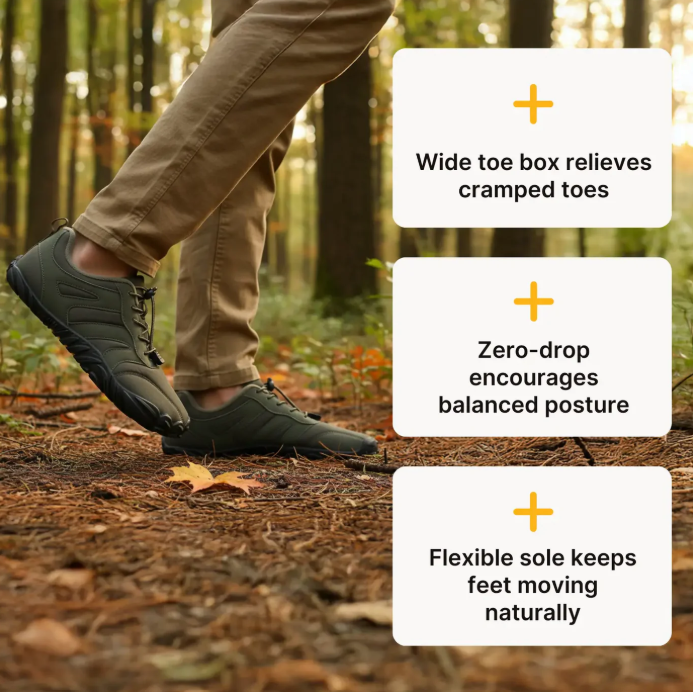 Water-Resistant Autumn Barefoot Shoes with Durable Grip & Cozy Lining (Unisex)