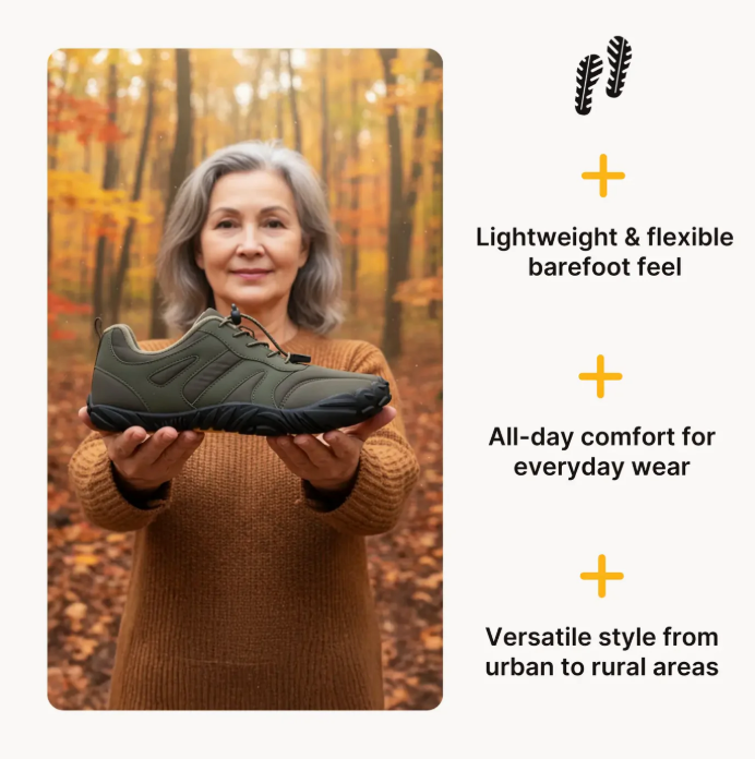 Water-Resistant Autumn Barefoot Shoes with Durable Grip & Cozy Lining (Unisex)