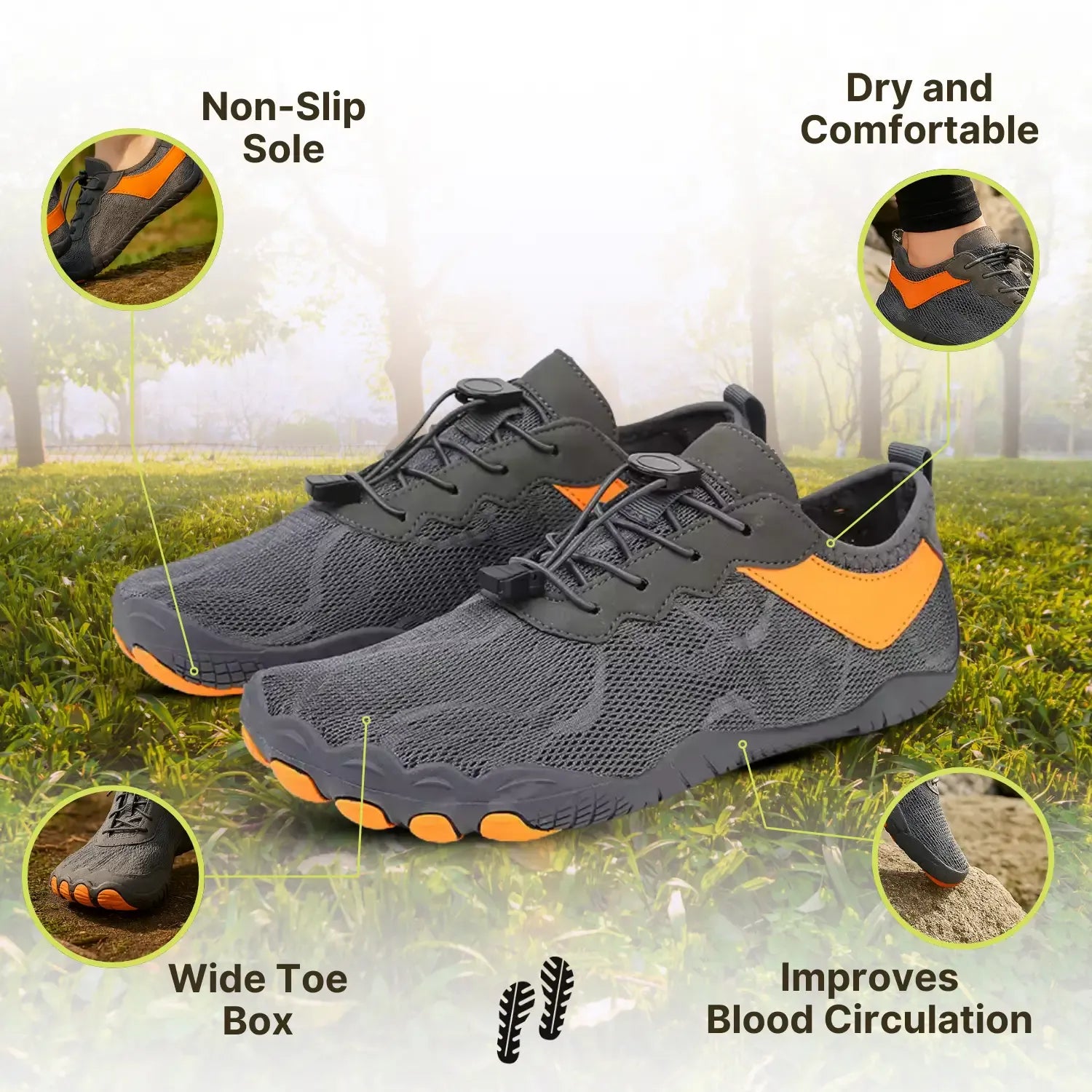 Ventura Flex1 - Ergonomic & Supportive Barefoot Shoes (Unisex)